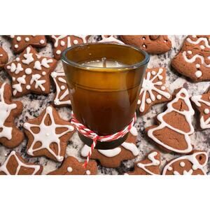 Thymes Gingerbread Candle 60g 2oz Aromatic Votive Glass In Box Discontinued